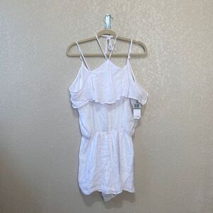 The Edit by Seventeen Size L Spaghetti Strap Halter Sleeveless Romper NWT